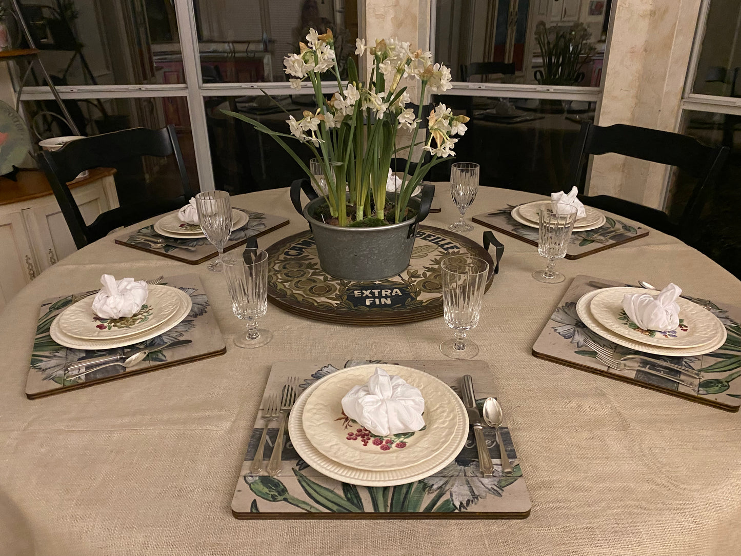 Friends Gather Here Board - 15" x 13"