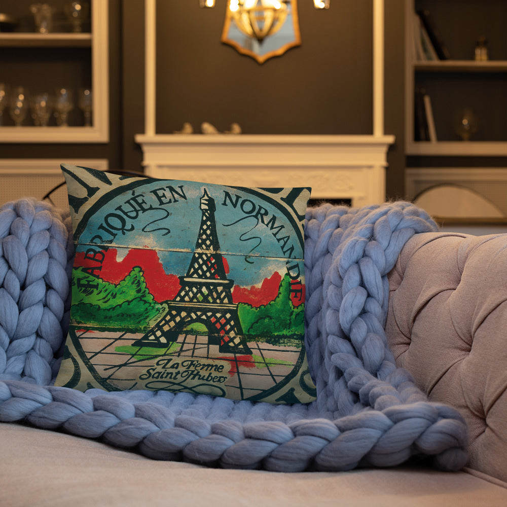 18 x 18 Eiffel Tower Throw Pillow
