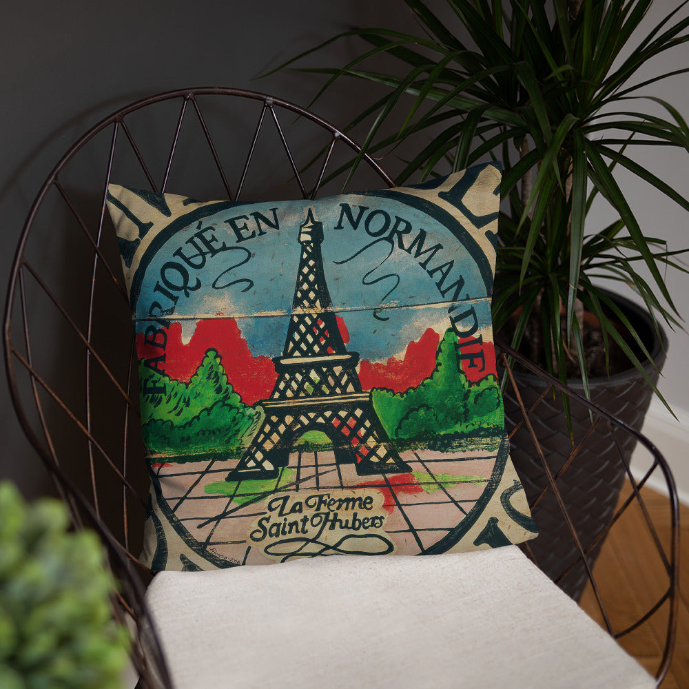 18 x 18 Eiffel Tower Throw Pillow