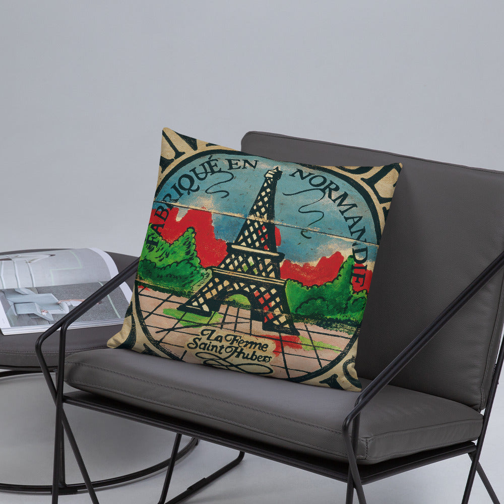 18 x 18 Eiffel Tower Throw Pillow