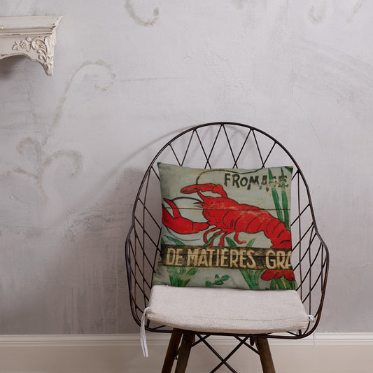 18 x 18 Red Lobster Throw Pillow