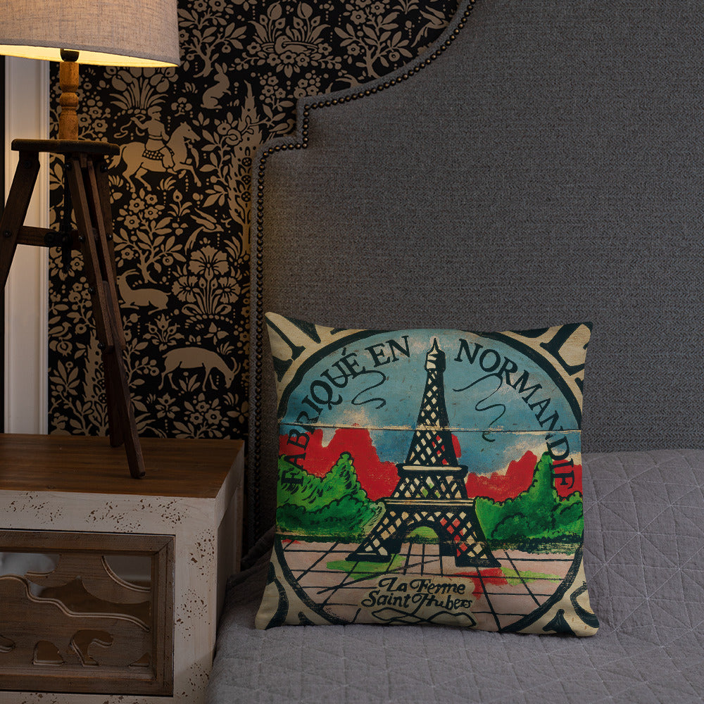 18 x 18 Eiffel Tower Throw Pillow