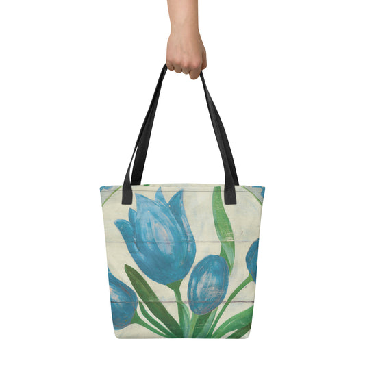 Blue Tulip Tote
