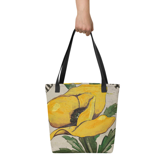 Yellow Poppy Tote
