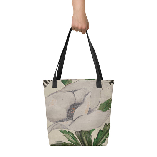 White Poppy Tote