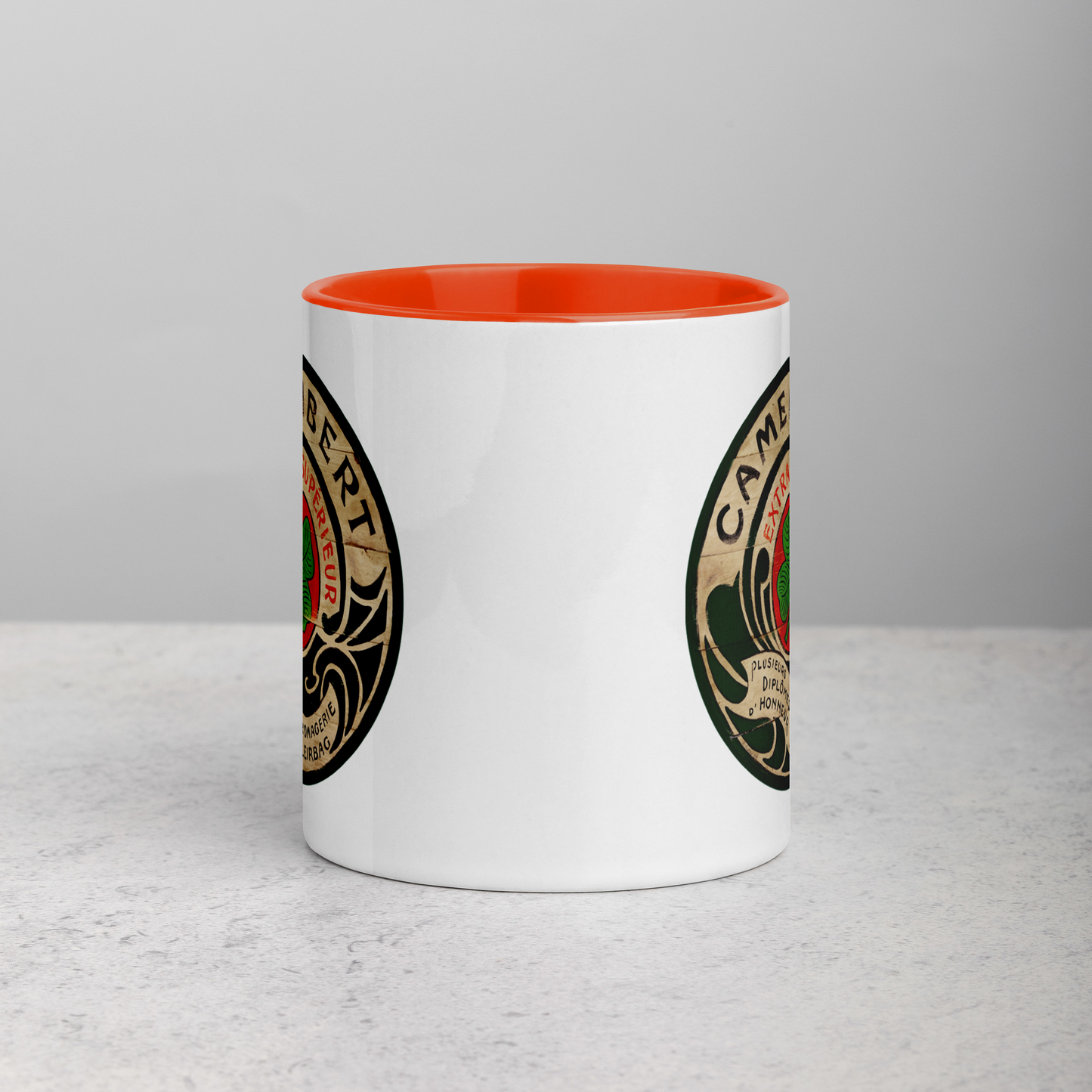 Green Lucky Clover Mug with Color Inside