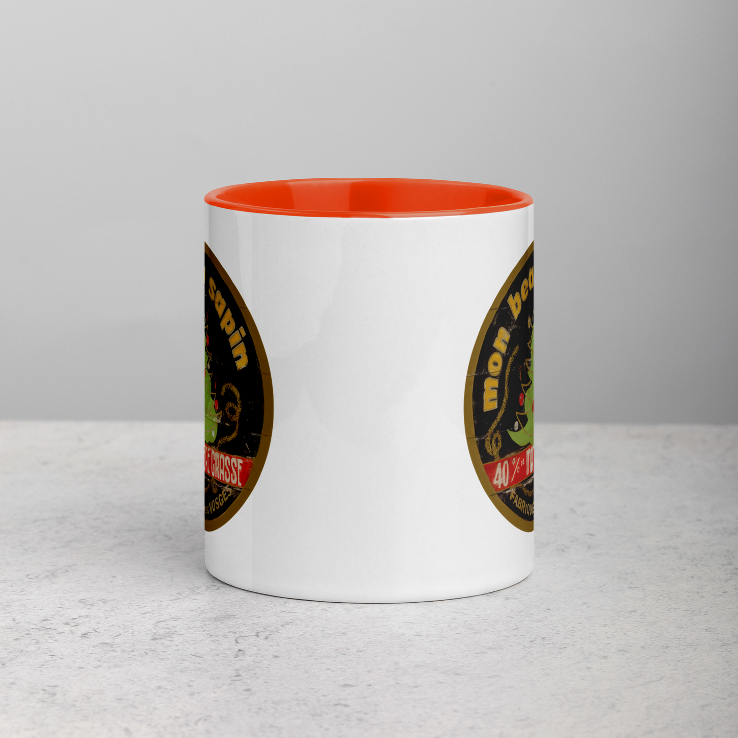 Christmas Tree Mug with Color Inside