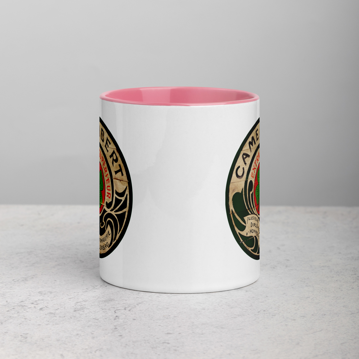 Green Lucky Clover Mug with Color Inside