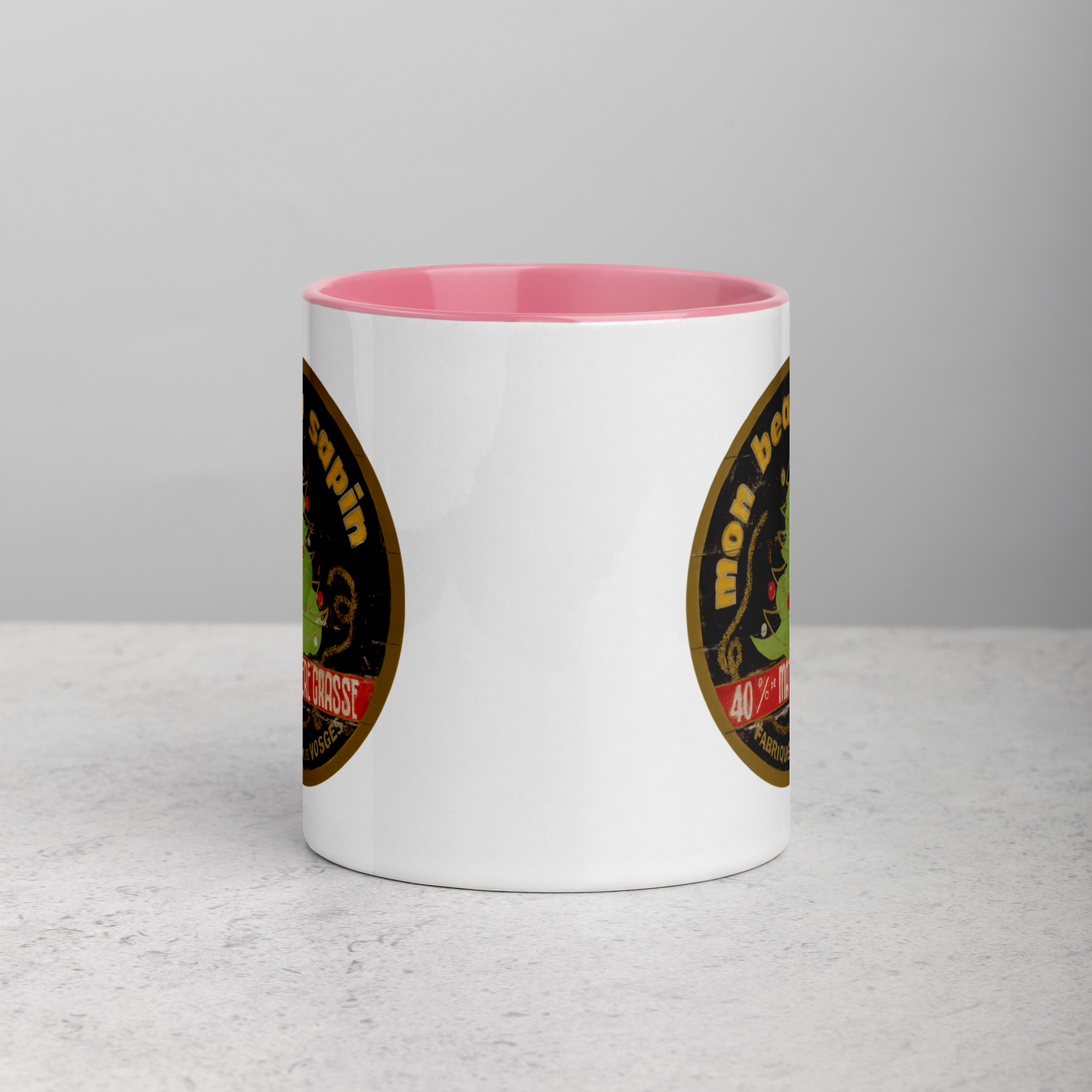 Christmas Tree Mug with Color Inside