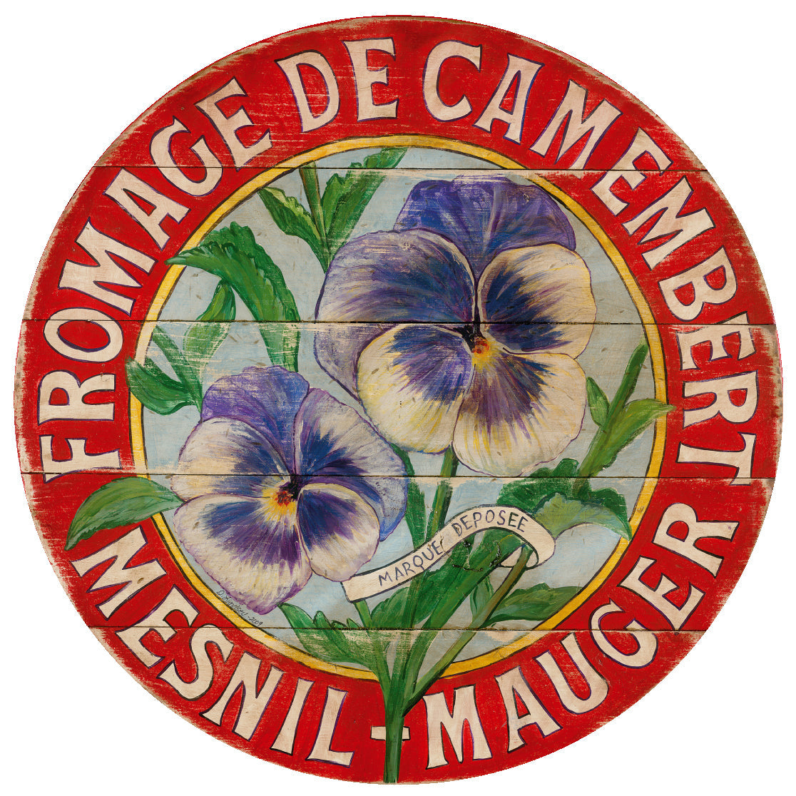 Fromage Purple Pansies art by Darrellene Designs