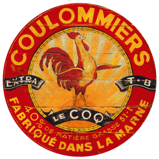 Red & Yellow Sun Rooster Wall Art