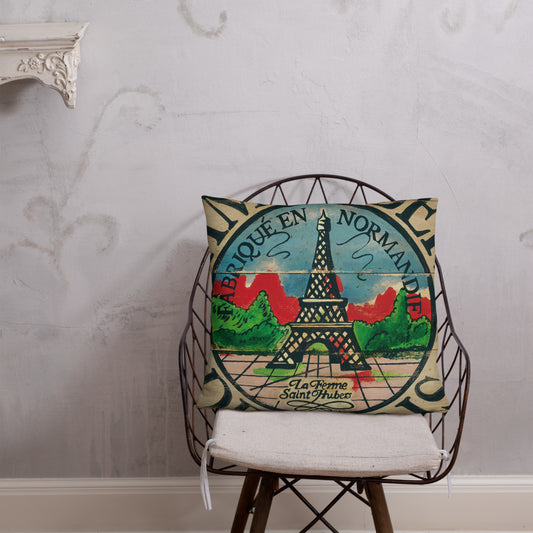 22 x 22 Eiffel Tower Throw Pillow