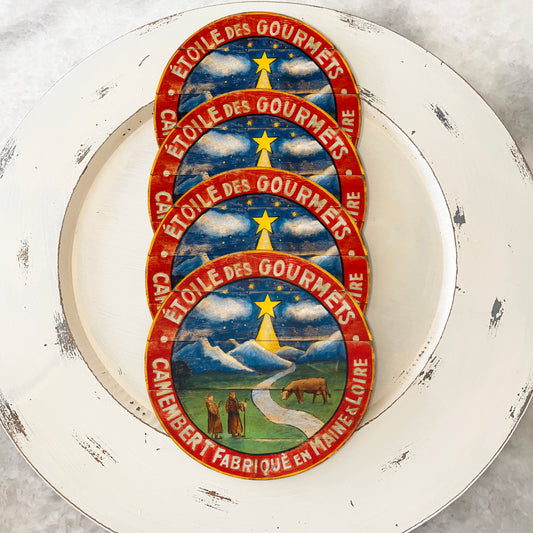 Christmas Star Christmas Coasters (set of 4)