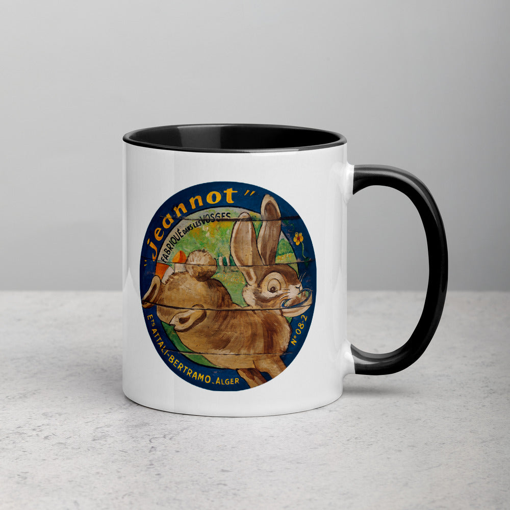 Brown Rabbit Mug with Color Inside