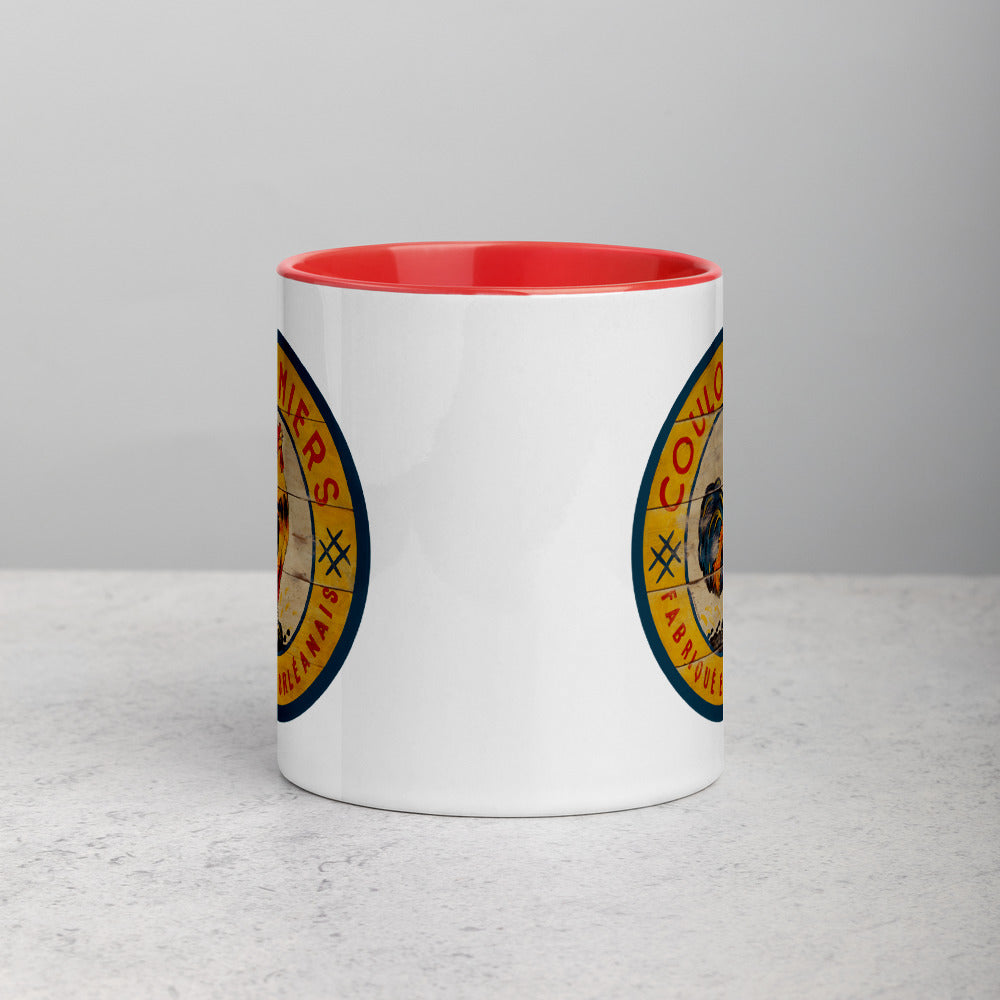 Yellow Rooster Mug with Color Inside