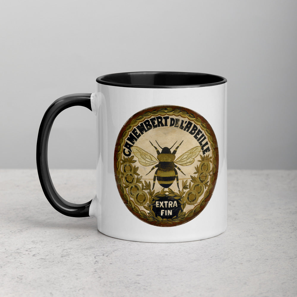 Gold Bee Mug with Color Inside