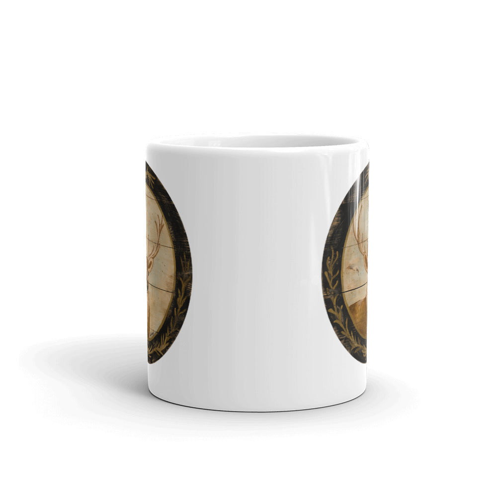 Deer White Glossy Mug