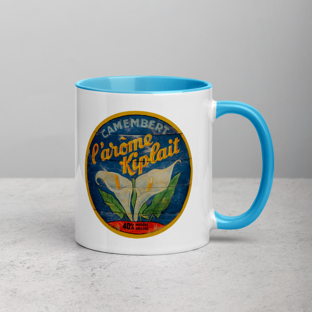 White Calla Lily Mug with Color Inside