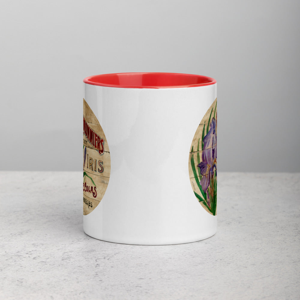 Purple Iris Mug with Color Inside