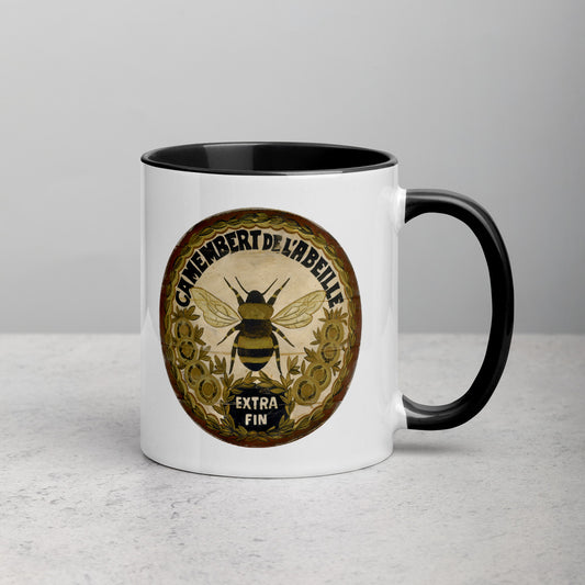 Gold Bee Mug with Color Inside
