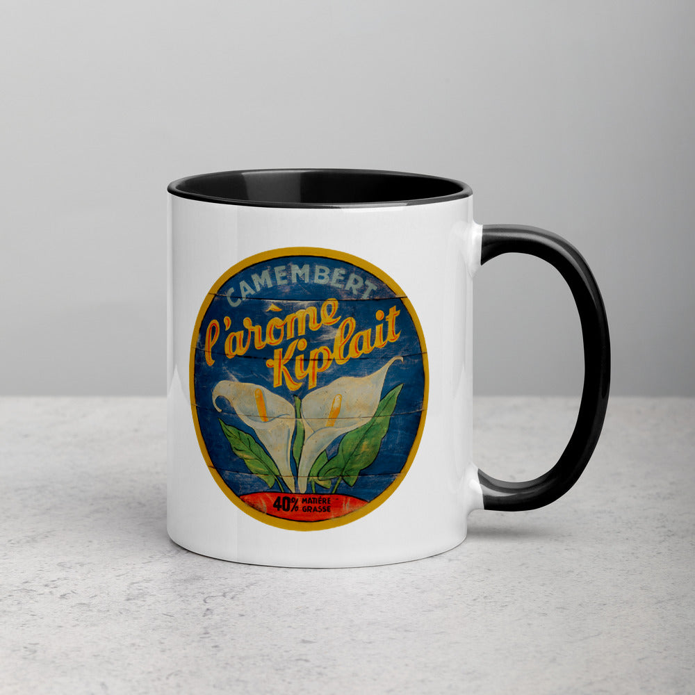 White Calla Lily Mug with Color Inside