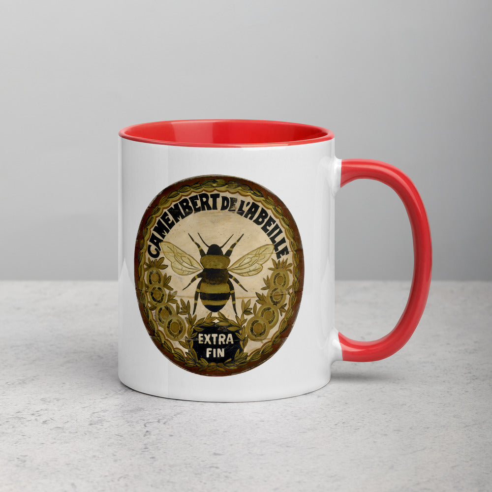 Gold Bee Mug with Color Inside