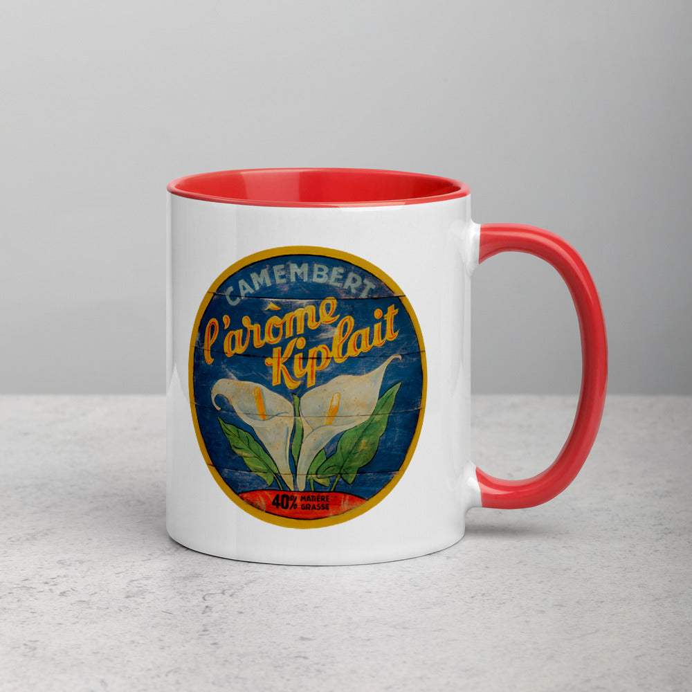 White Calla Lily Mug with Color Inside