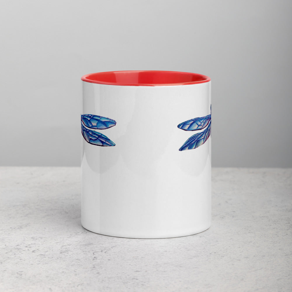 Dragonfly Mug with Color Inside