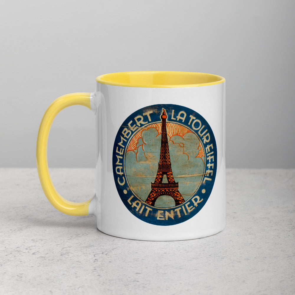 Eiffel Tower in Clouds Mug with Color Inside