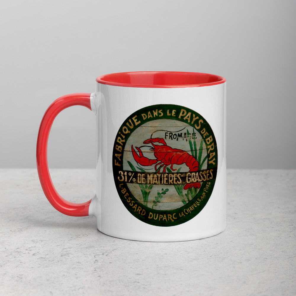 Red Lobster Mug with Color Inside