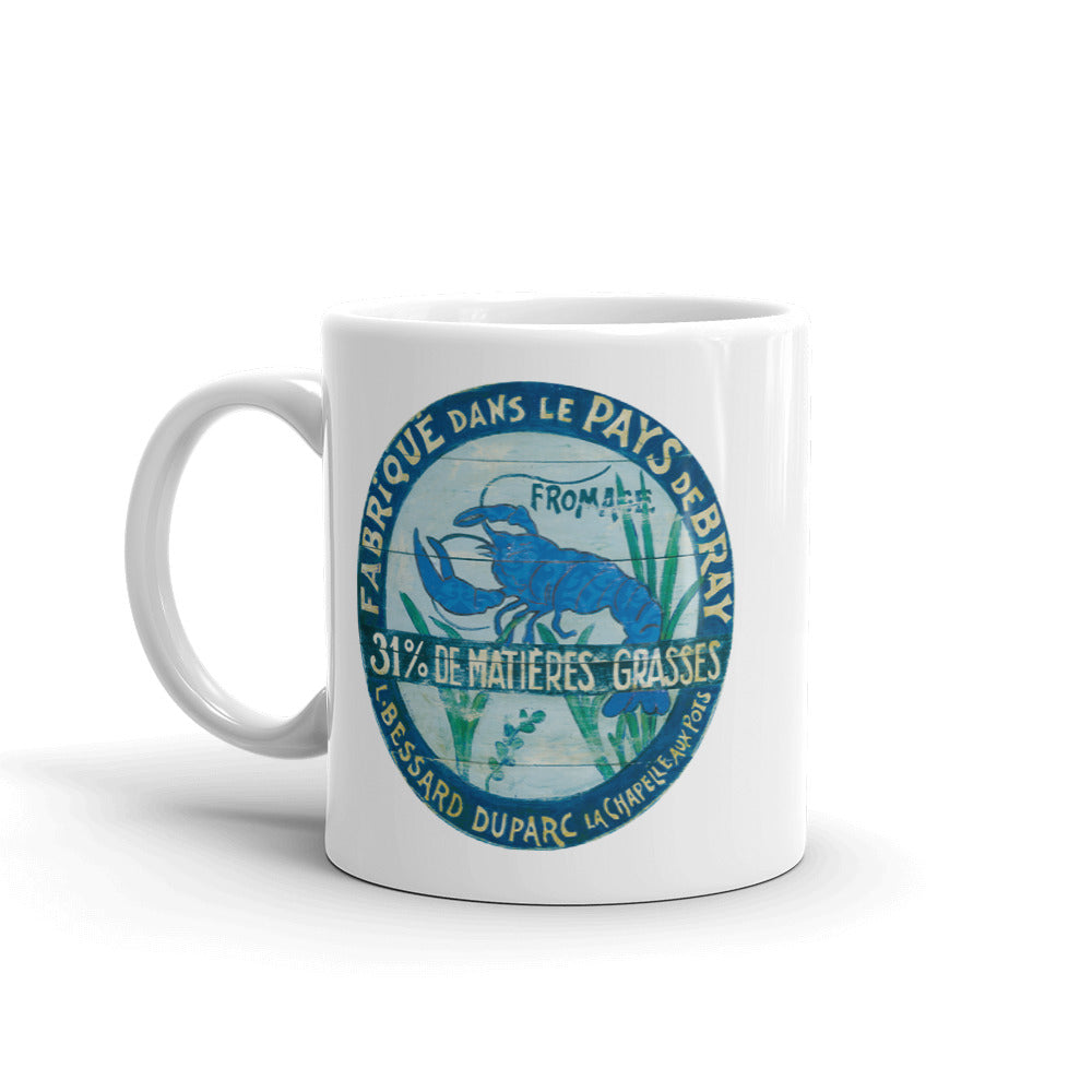 Rare Blue Lobster White Glossy Mug