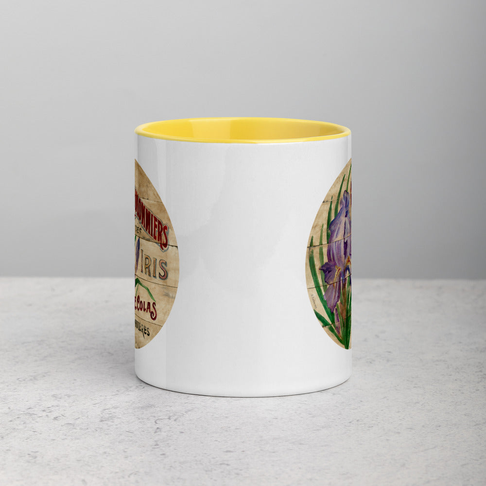 Purple Iris Mug with Color Inside