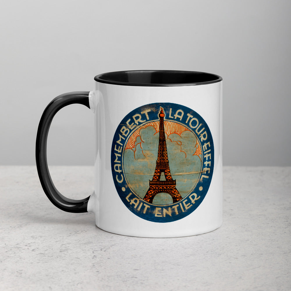 Eiffel Tower in Clouds Mug with Color Inside