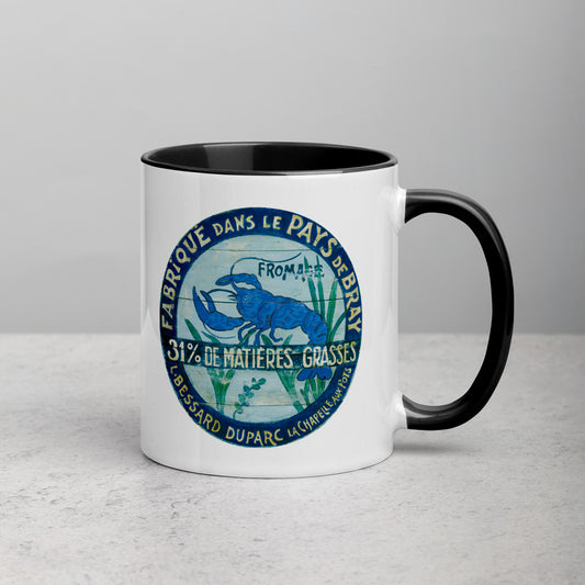 Rare Blue Lobster Mug with Color Inside