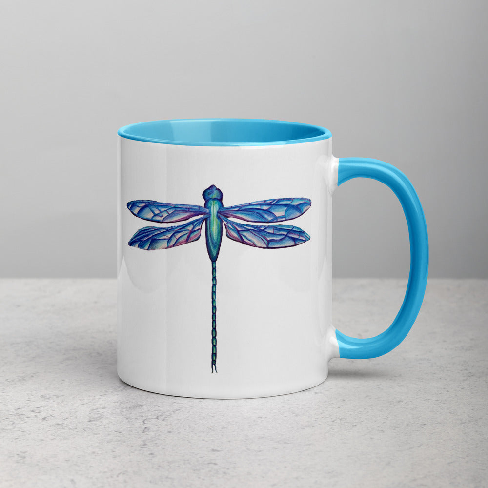 Dragonfly Mug with Color Inside