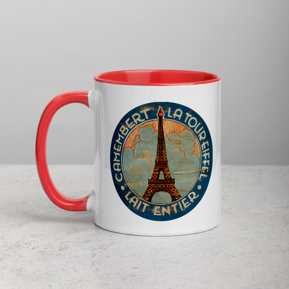 Eiffel Tower in Clouds Mug with Color Inside