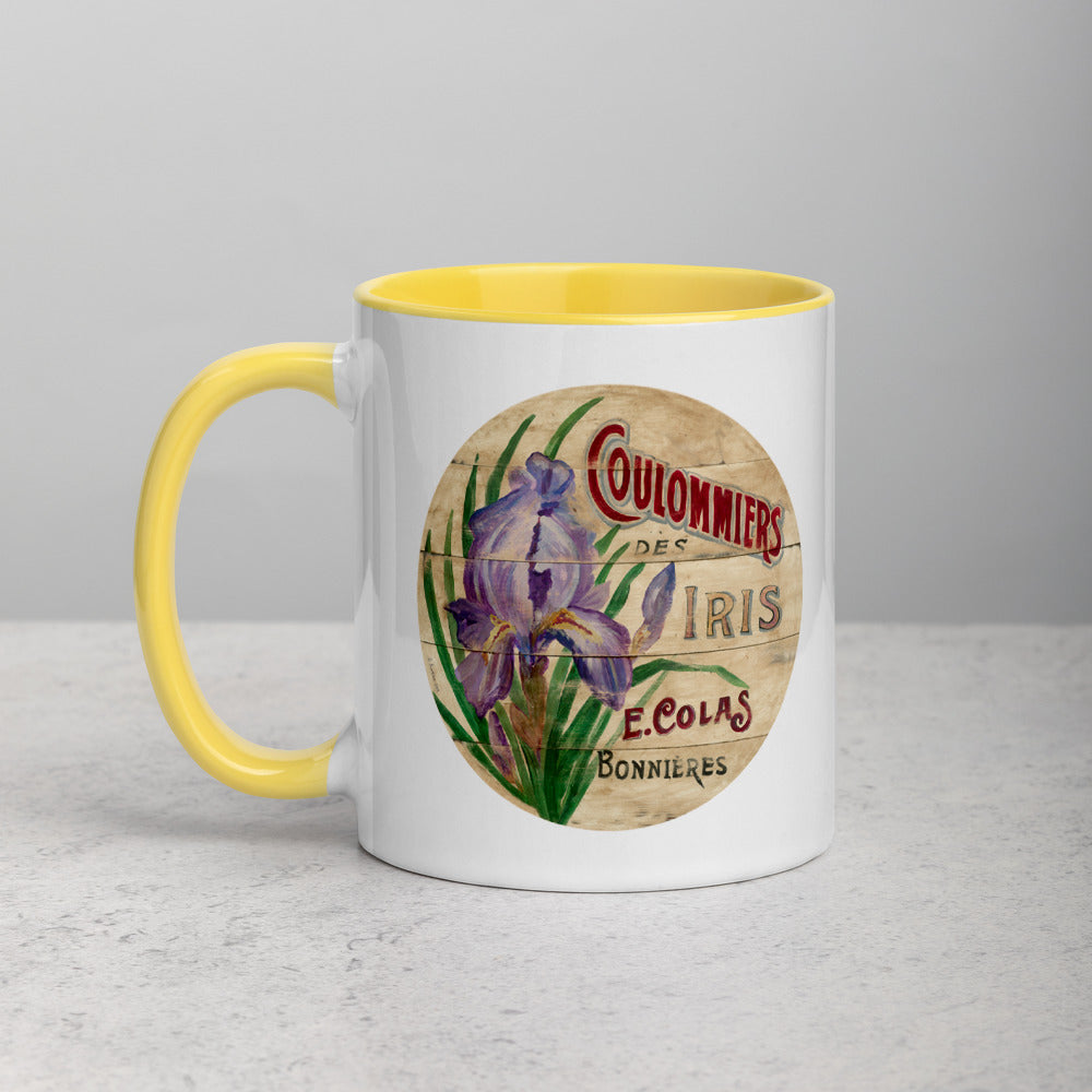 Purple Iris Mug with Color Inside