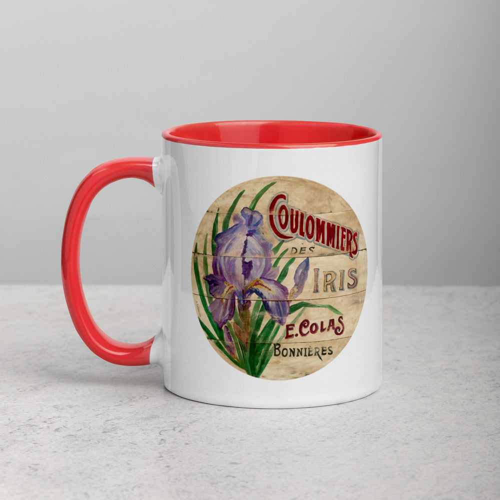 Purple Iris Mug with Color Inside