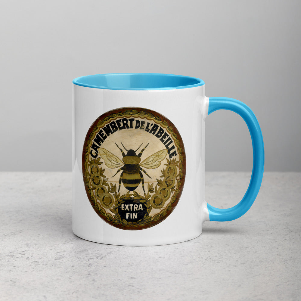 Gold Bee Mug with Color Inside