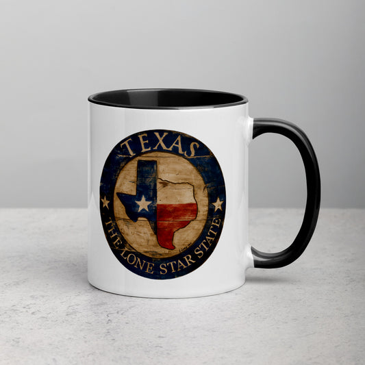 Texas Mug with Color Inside