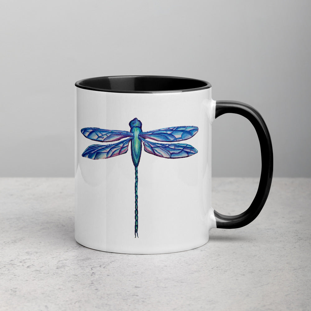 Dragonfly Mug with Color Inside