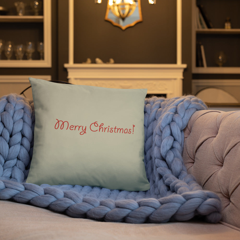 Winterberry Holly on Cream Pillow 18 x 18