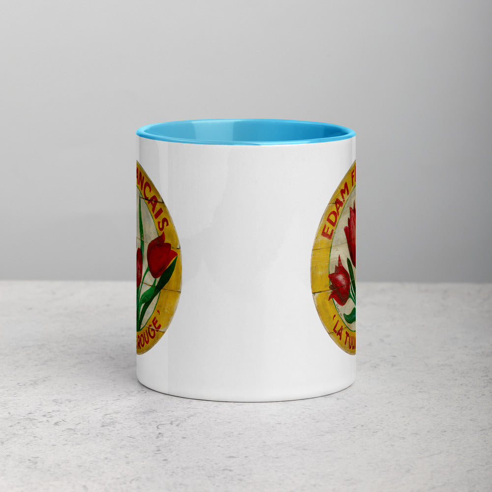 Red Tulip Mug with Color Inside