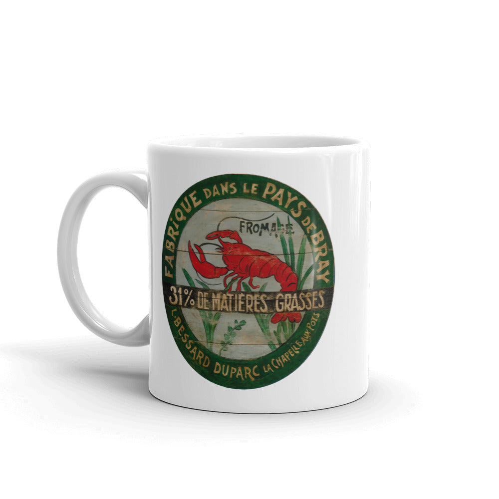 Red Lobster White Glossy Mug