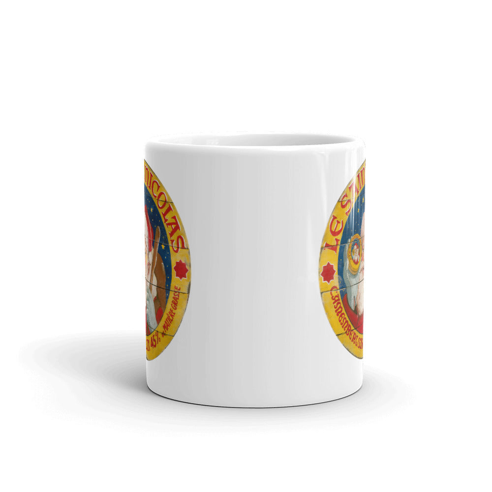 Santa White Glossy Mug