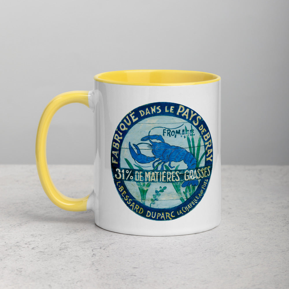 Rare Blue Lobster Mug with Color Inside
