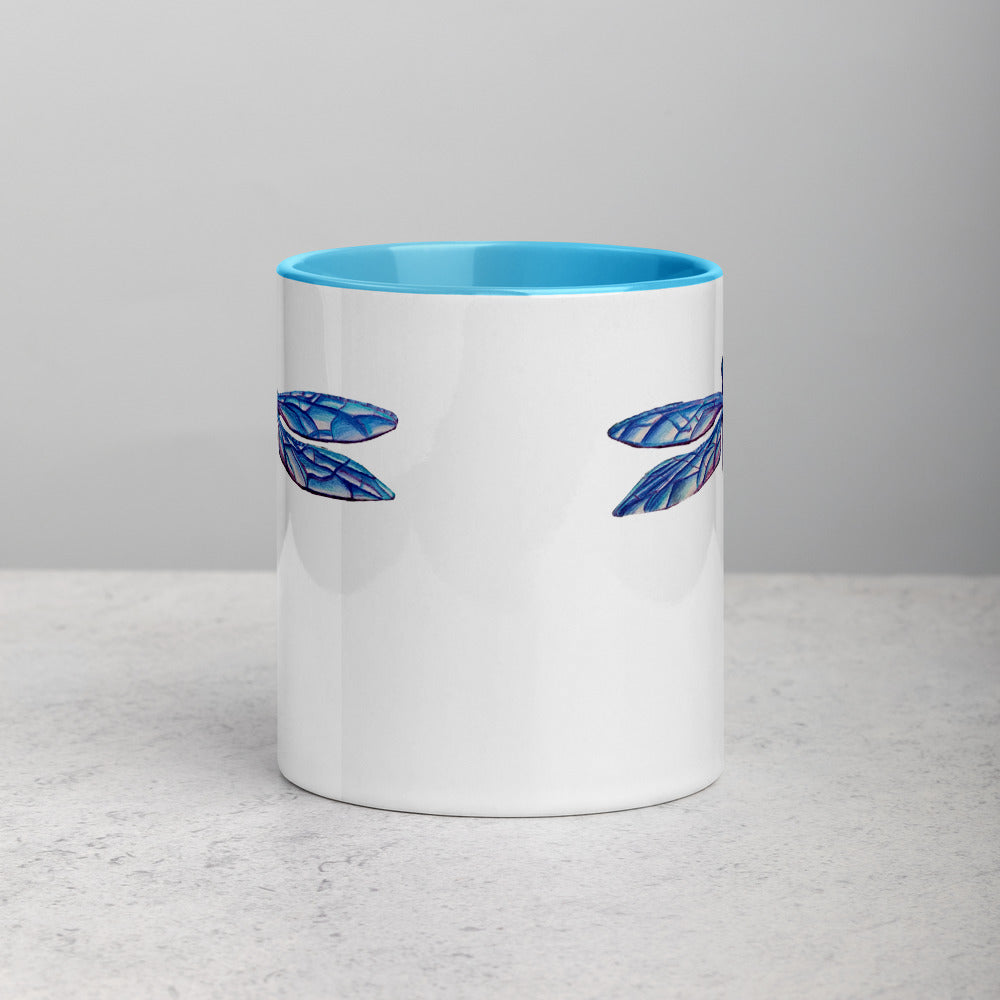 Dragonfly Mug with Color Inside
