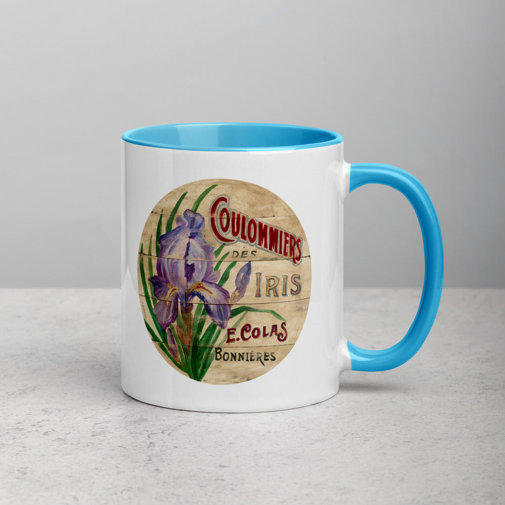 Purple Iris Mug with Color Inside