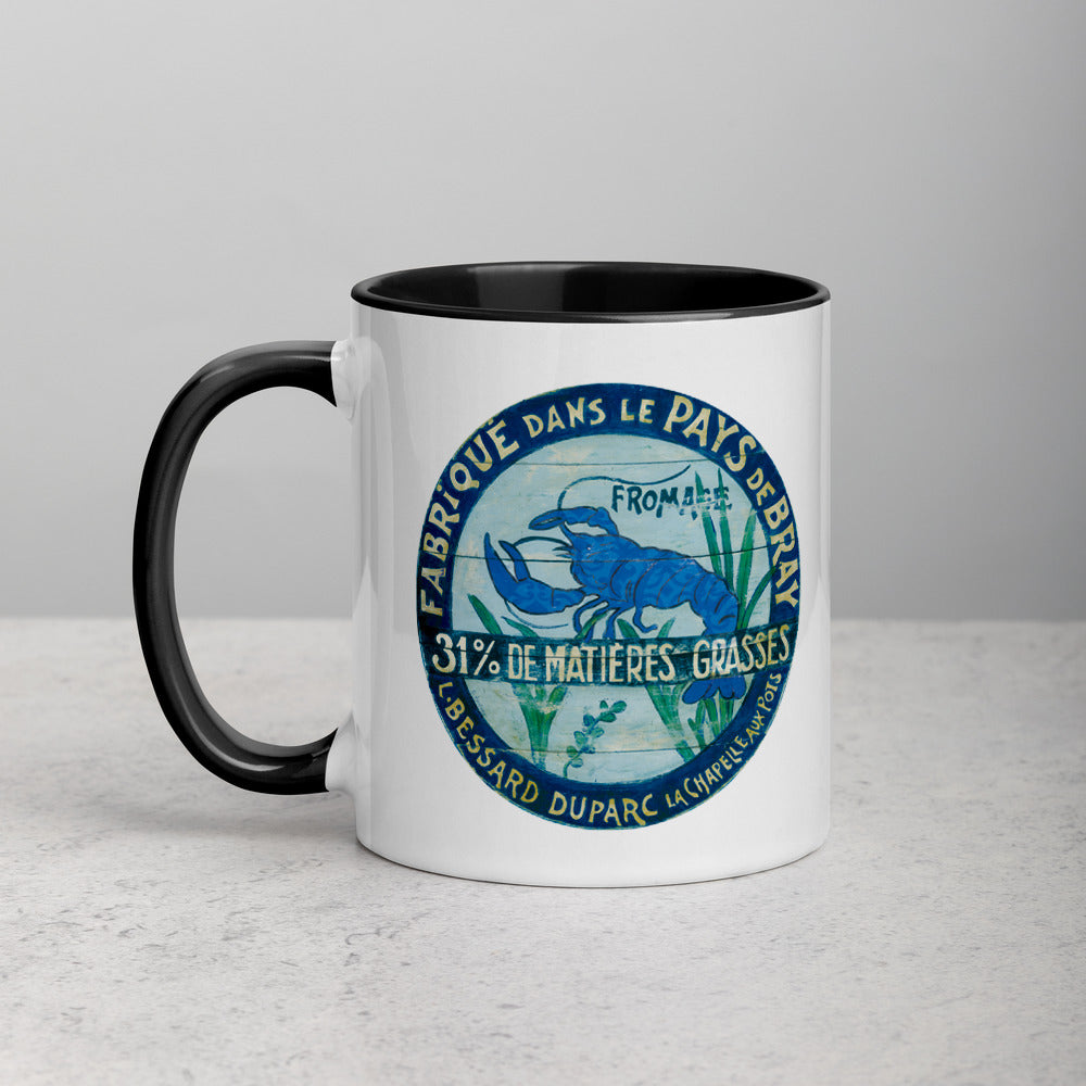 Rare Blue Lobster Mug with Color Inside