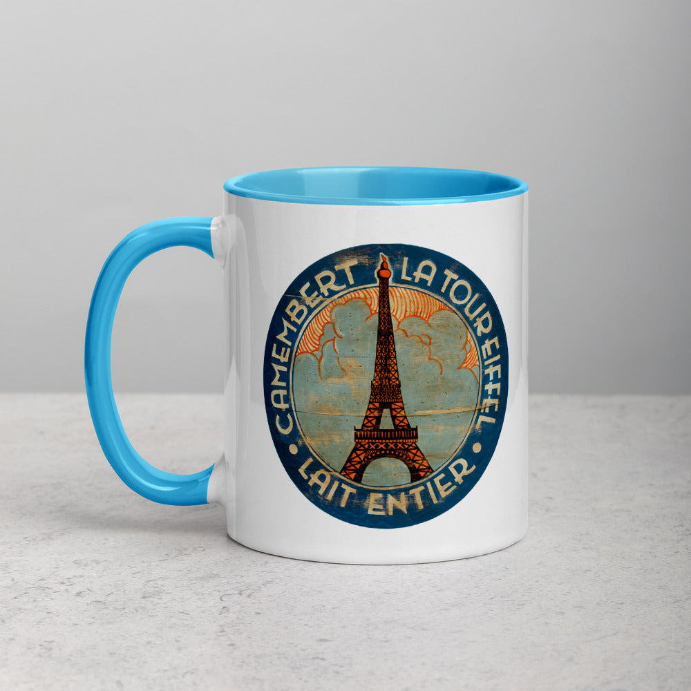 Eiffel Tower in Clouds Mug with Color Inside